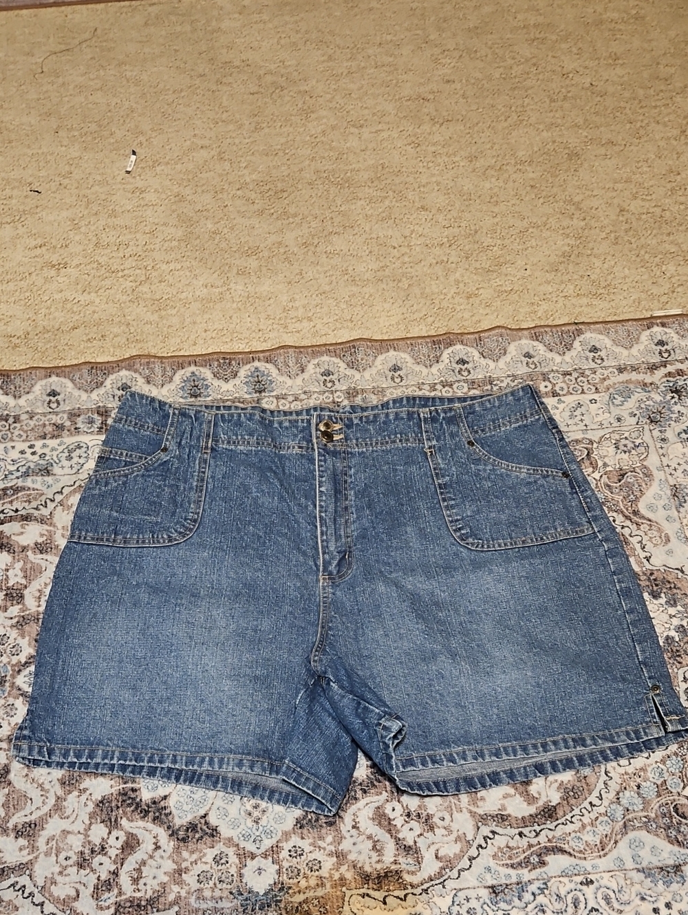 Northcrest Indigo Denim Front-Pocket Shorts